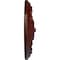 Ekena Millwork Flower Spiral Ceiling Medallion (Fits Canopies up to 2"), 12 1/4"OD x 2 1/4"P, Brushed Mahogany CM12FLBMF - alternate 4
